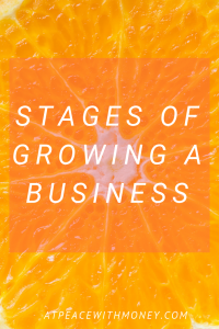 Stages of Growing a Business: At Peace With Money